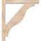 Ekena Millwork Funston Block Smooth Bracket w/ Offset Brace, Douglas Fir, 5 1/2"W x 40"D x 44"H BKT0604X40X44FST05SDF - alternate 3